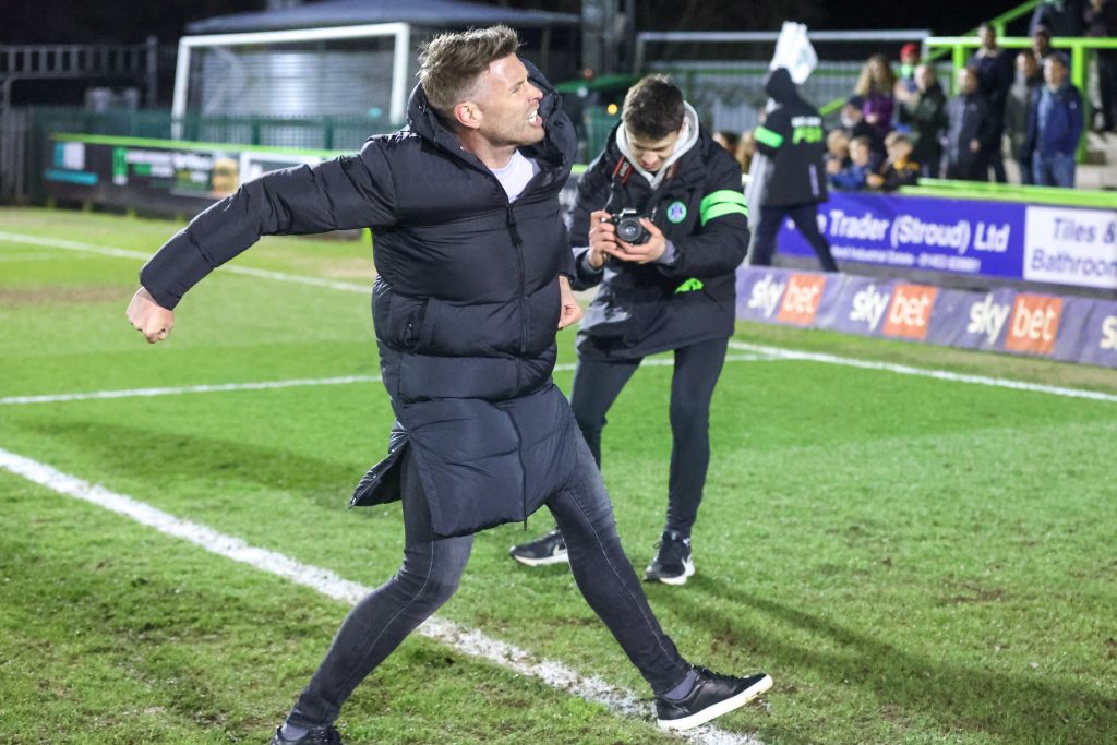 The electric open-top bus tour of Nailsworth is gaining wheels as Forest Green motor to the title. PSI SH Forest Green Rovers Mansfield Town 5April22 04575 | Electric dreams: Forest Green motoring to the title