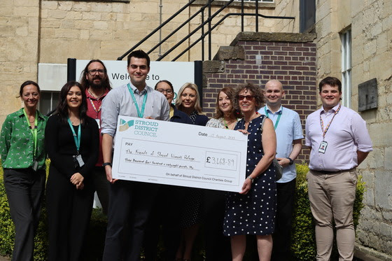 Council staff raise more than £3,000 for Stroud Women's Refuge