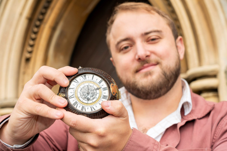 Hands of time: ‘remarkable’ 350-year-old clock discovered in the Cotswolds