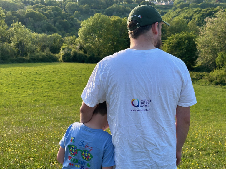 Father and son take big steps for Autism Awareness Month