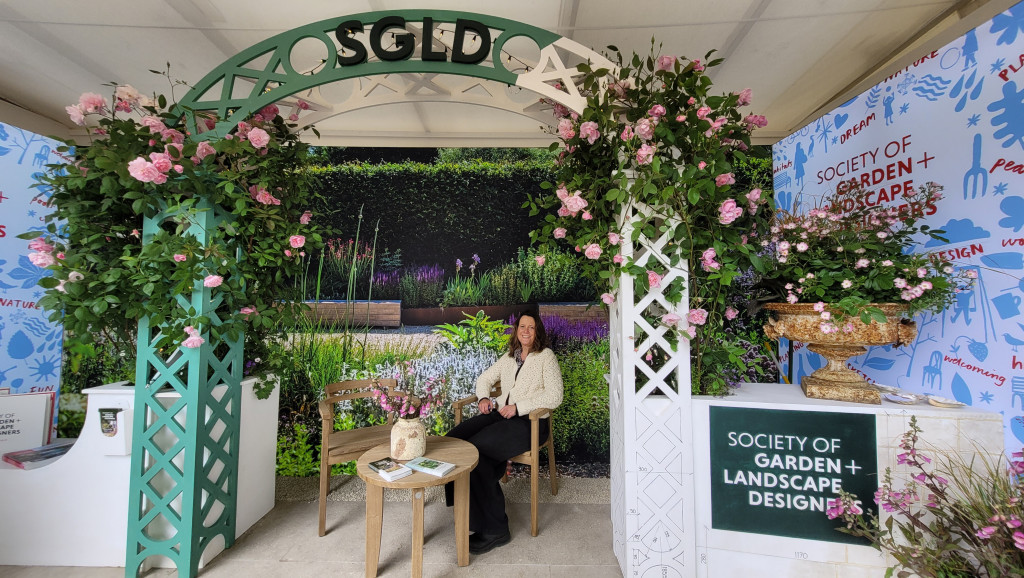 Austin Design Works has scooped a four gold star award for its Society of Garden and Landscape Designers stand at RHS Chelsea Flower Show 2025. Rachael Austin with SGLD Stand | RHS Chelsea Flower Show 2025: Nailsworth garden designer strikes gold