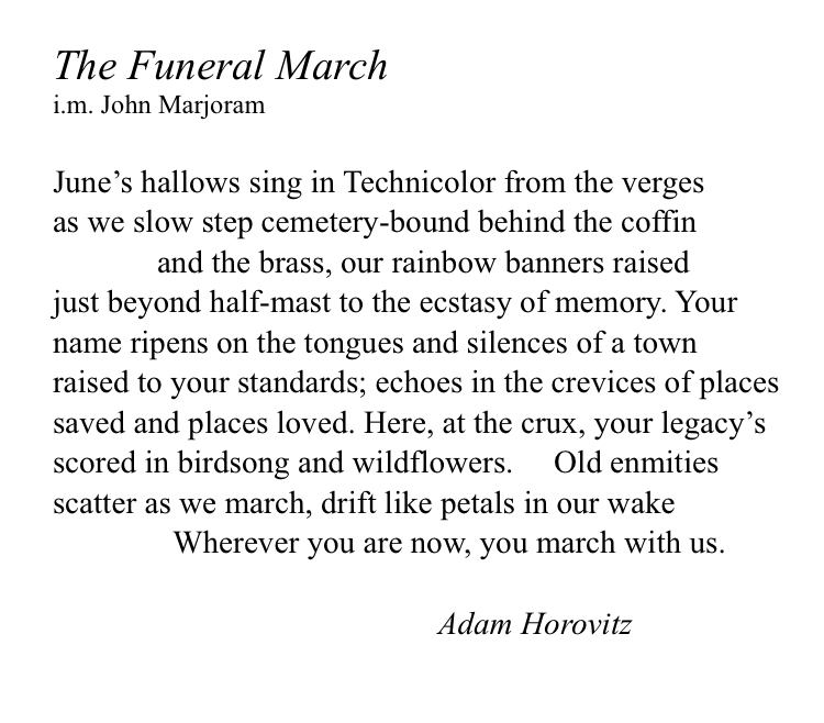 image0 95 | The Funeral March - a poem for John Marjoram