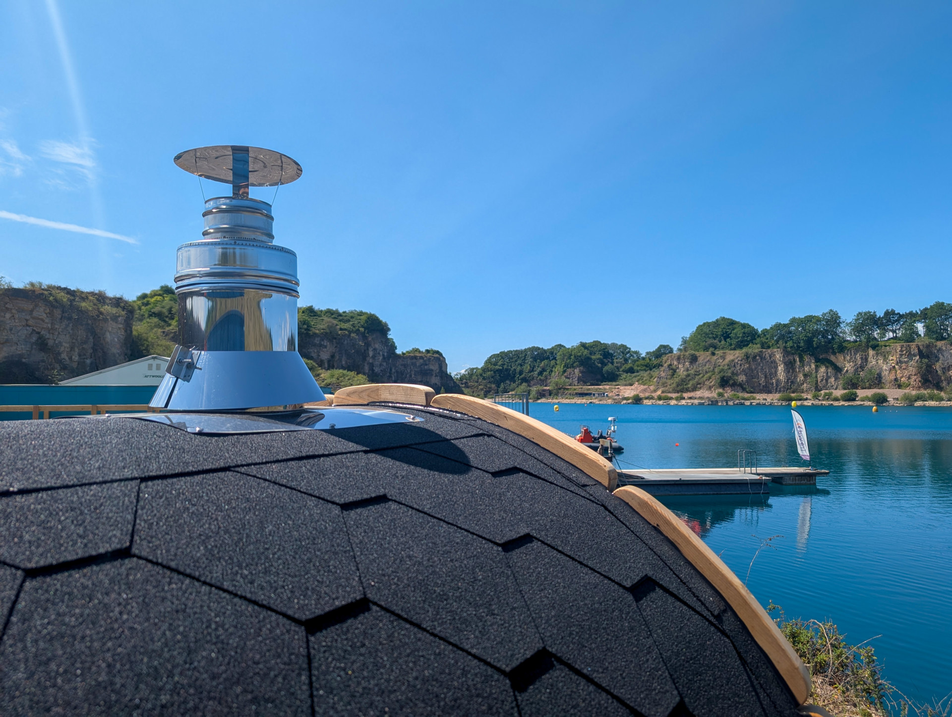 Embers Sauna at The Lake in Cromhall South Gloucestershire