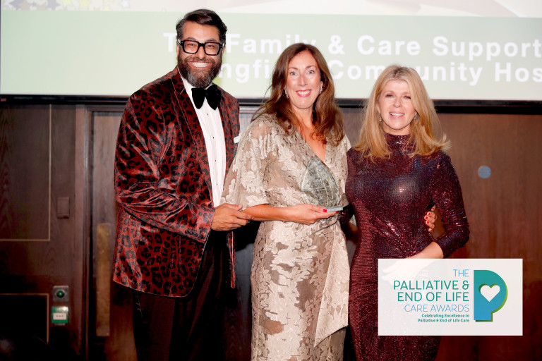 Good Morning Britain presenter Kate Garraway presents Longfield Hospice top award