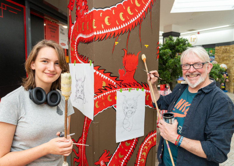 Milly makes her mark – teen artist brings her talent to Five Valleys