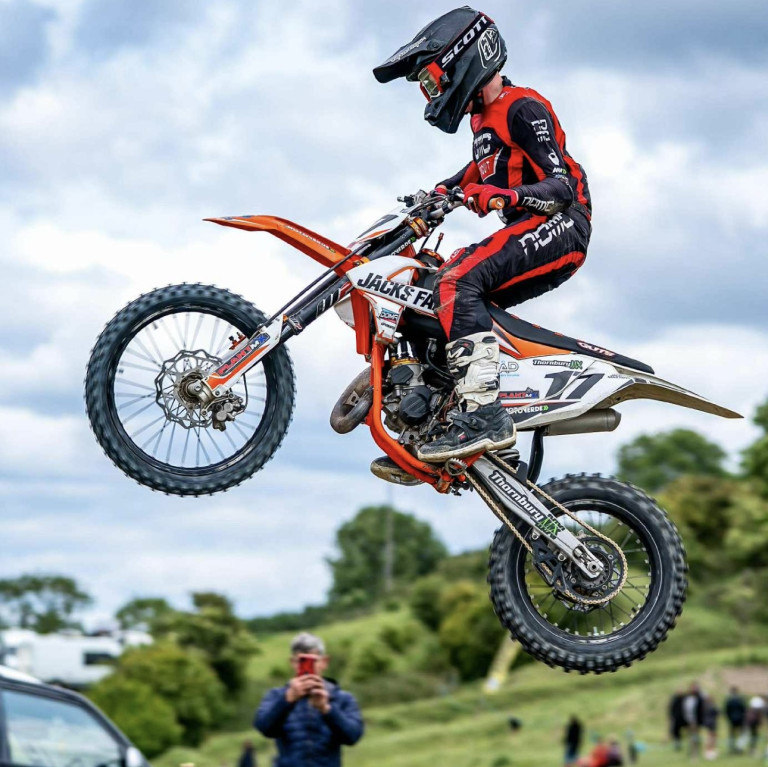 Jack,12, crowned 85 Big Wheel Champion at Gossington Motoparc