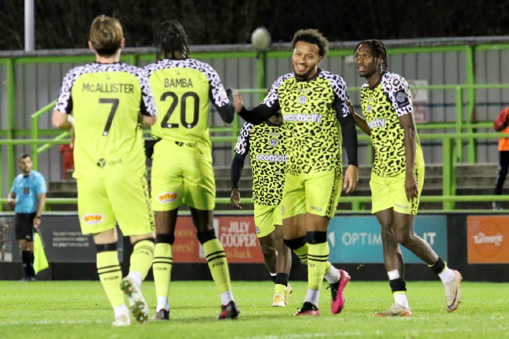 Kyle McAllister and Jayden Clarke grabbed second-half braces as Robbie Savage’s Forest Green swept aside Weston-super-Mare to book their spot in the fourth round of the FA Trophy. VJ8A5394 resized | McAllister and Clarke braces blow Weston away