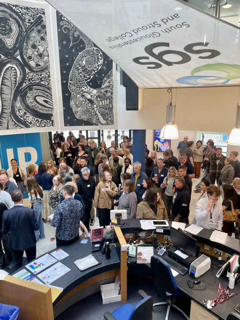 Stroud School of Art, South Gloucestershire and Stroud College (SGS), has welcomed hundreds of visitors to its annual end of year exhibition, celebrating the creativity, innovation and achievements of students across a range of creative disciplines. IMG 7873 | Hundreds celebrate student creativity at Stroud School of Art summer exhibition